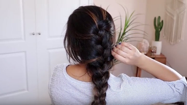 Click on video demonstrate about Hair styling - Undone Loose Braid